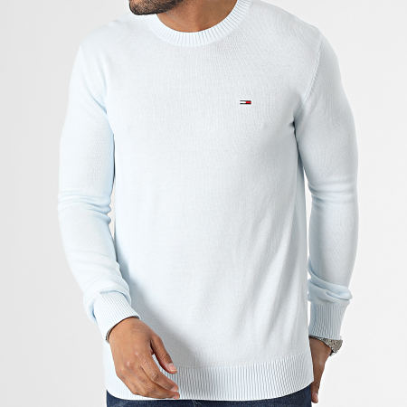 Tommy Jeans - Pull Essential 3273 Bleu Clair