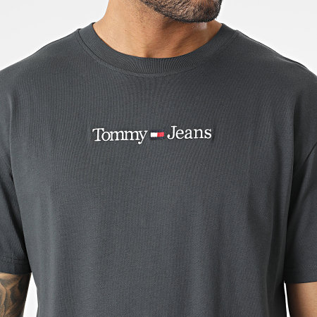 Tommy Jeans - Tee Shirt Classic Linear 4984 Gris Anthracite