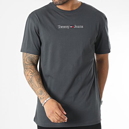 Tommy Jeans - Tee Shirt Classic Linear 4984 Gris Anthracite