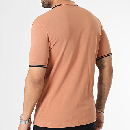 Fred Perry - Polo Manches Courtes Twin Tipped M3600 Marron Clair