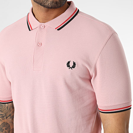 Fred Perry - Polo manica corta Twin Tipped M3600 Rosa