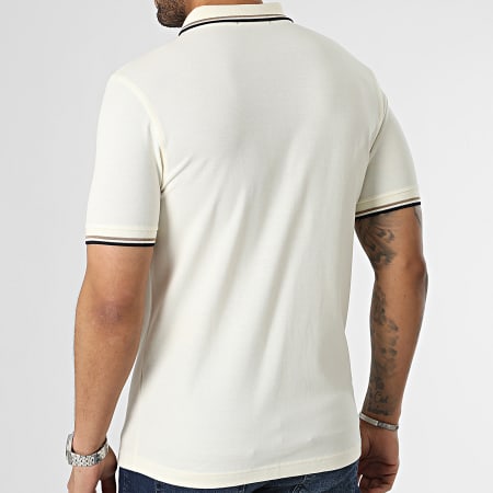 Fred Perry - Polo Manches Courtes Twin Tipped M3600 Blanc Cassé