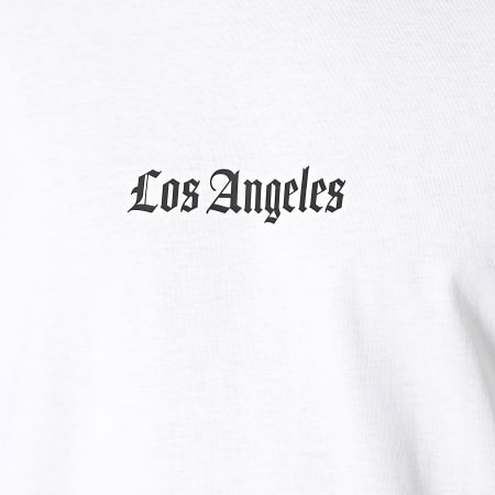 Luxury Lovers - Oversize Camiseta Large Los Angeles Zapatillasball Blanco