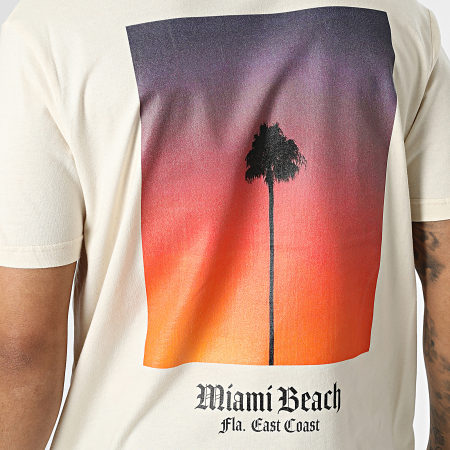 Luxury Lovers - Camiseta oversize grande Miami Zapatillasball Beige