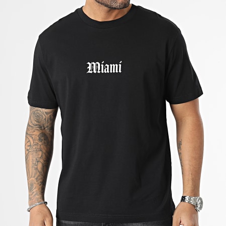 Luxury Lovers - Tee Shirt Oversize Large Miami Basket Ball Noir
