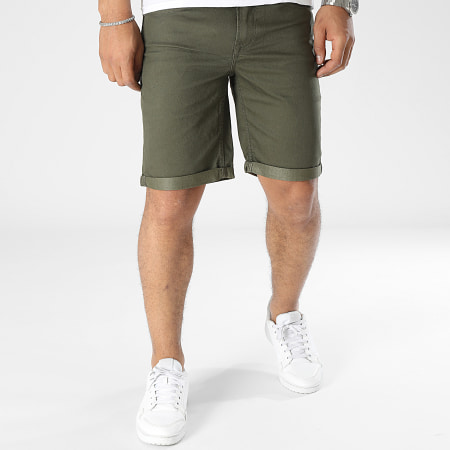Only And Sons - Short Jean Ply Life Twill 4451 Vert Kaki