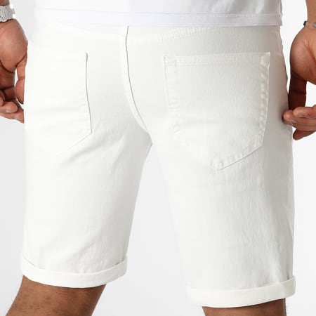 Only And Sons - Short Jean Ply Life Twill 4451 Blanc