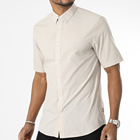 Only And Sons - Chemise Manches Courtes Sane Beige