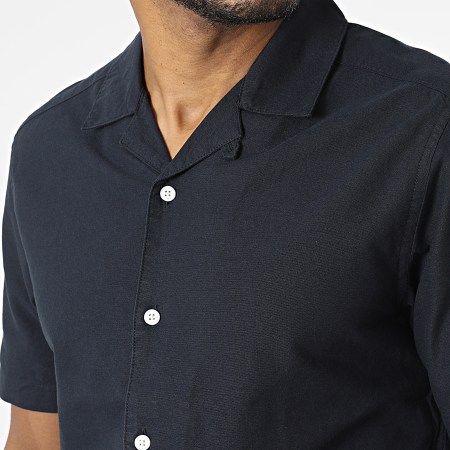 Only And Sons - Chemise Manches Courtes Alvaro Bleu Marine