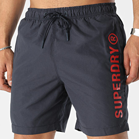 Superdry Short De Bain Homme 38 Cm – Imprimé Geo Recyclé, Style Décontracté Et Éco-responsable