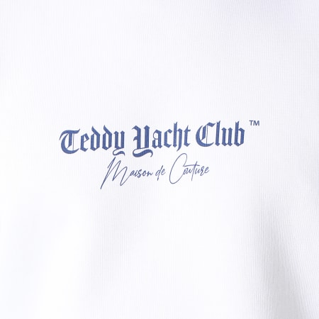 Teddy Yacht Club - Sweat Crewneck Maison De Couture Blue Sapphire Blanc