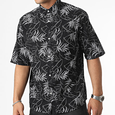 Tom Tailor - Camisa Manga Corta 1037040-XX-12 Floral Negra