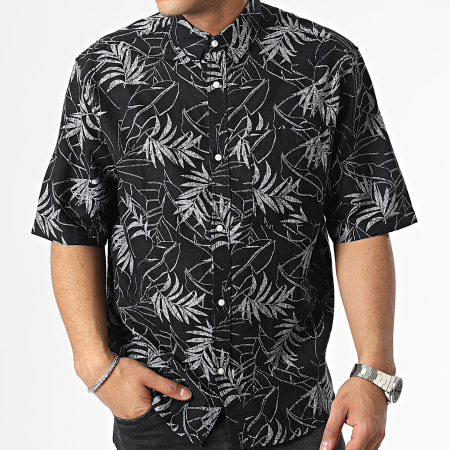 Tom Tailor - Camisa Manga Corta 1037040-XX-12 Floral Negra