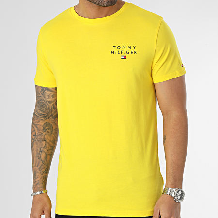 Tommy Hilfiger - Camiseta CN Tee Logo 2916 Amarillo