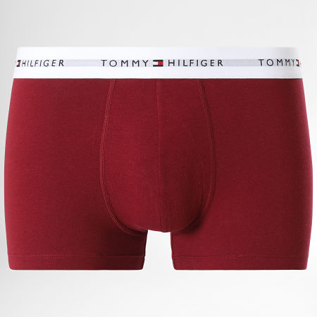 Tommy Hilfiger - Lot De 5 Boxers 2767 Bleu Marine Bordeaux Blanc Gris Chiné Noir