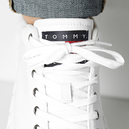 Tommy Jeans - Suela de lona 1160 Zapatillas blancas