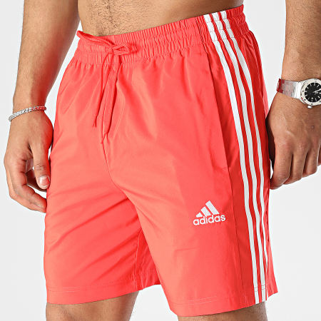 Adidas Sportswear - Short Jogging A Bandes 3 Stripes IC1491 Rouge