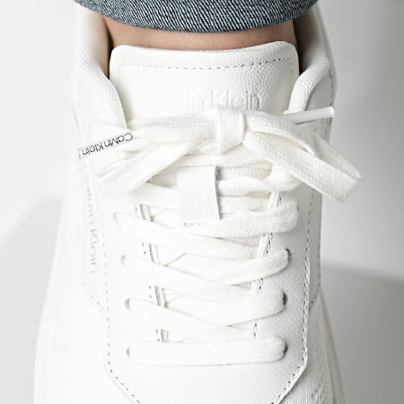 Calvin Klein - Zapatillas Low Top Lace Up Knit 0922 Blanco Negro
