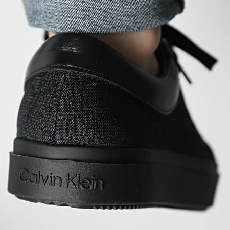 Calvin Klein - Baskets Low Top Lace Up Mono Jacquard 0975 Black Mono
