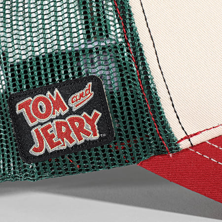 Capslab - Tom And Jerry Gorra Trucker Verde Beige