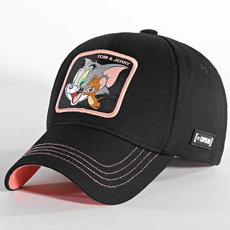 Capslab - Casquette Tom And Jerry Noir Rose