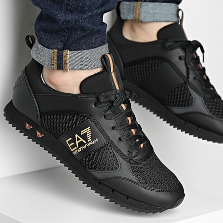 EA7 Emporio Armani - Sneakers X8X027-XK050 Triplo Nero Oro Rosa