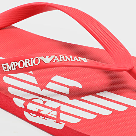 Emporio Armani - Chanclas XVQS06-XN746 Rojo Blanco