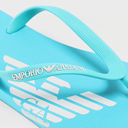 Emporio Armani - Tongs XVQS06-XN746 Turquoise White