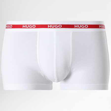 HUGO - Lot De 3 Boxers 50492375 Noir Blanc Rouge
