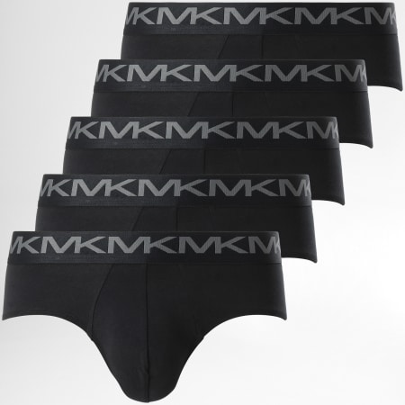 Michael Kors - Set di 5 slip neri elasticizzati
