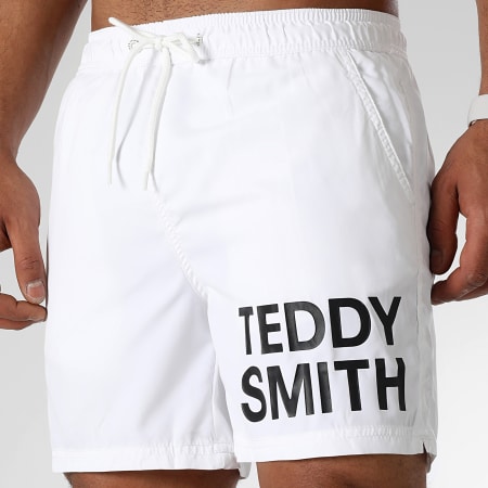 Teddy Smith - Pantaloncini da bagno bianchi Diaz