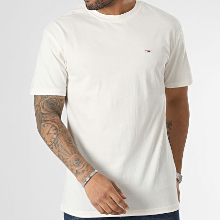 Tommy Jeans - Camiseta Classic Solid 6422 Beige