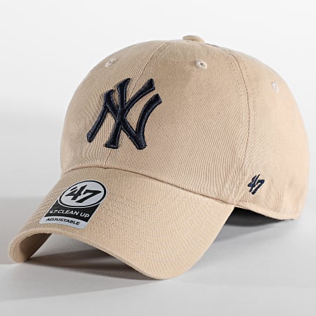 '47 Brand - Gorra Clean Up New York Yankees Beige Navy