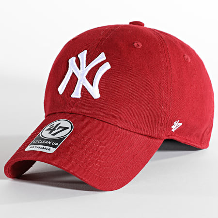 '47 Brand - Gorra New York Yankees Clean Up Burdeos