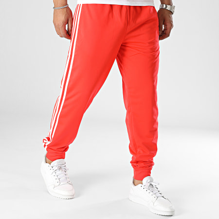 Adidas Sportswear - Pantalon Jogging A Bandes 3 Stripes H47056 Rouge