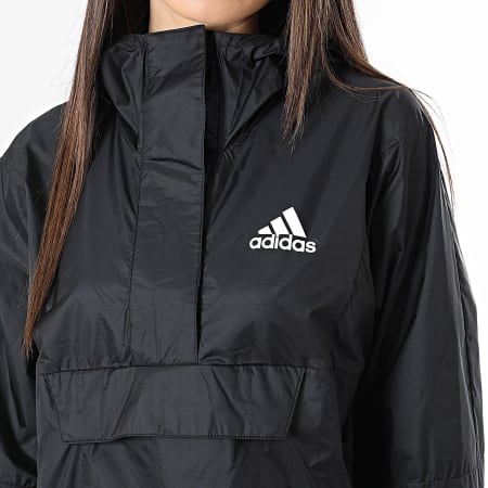 Adidas Performance - HT8720 Chaqueta con capucha para mujer Outdoor Negro