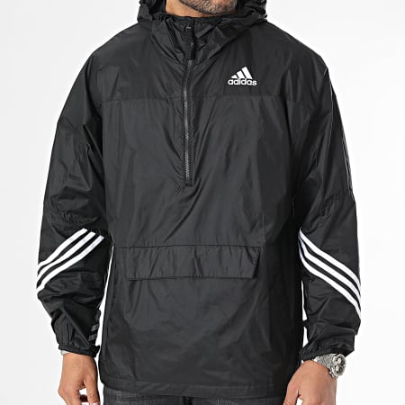Adidas Sportswear - Coupe-Vent Capuche HT8722 Noir