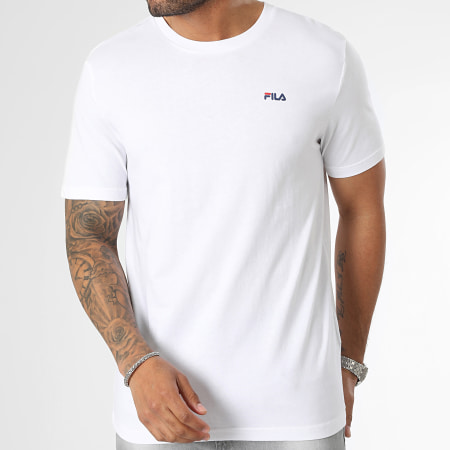 Fila - Lote de 4 Camisetas Brod FAM0083 Blanco Negro