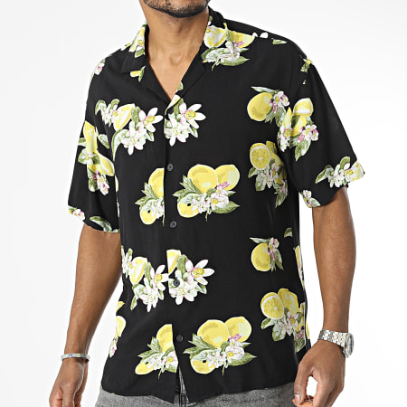 Jack And Jones - Luke Flores Resort Camisa Manga Corta Negra Floral