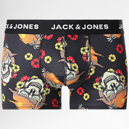 Jack And Jones - Set di 3 boxer con teschio a fiori nero