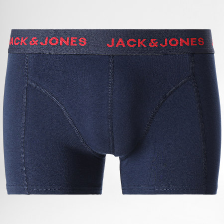 Jack And Jones - Lot De 3 Boxers Cartin Noir Bleu Marine