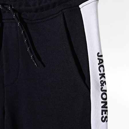 Jack And Jones - Pantalones cortos de jogging para niños con logotipo azul marino