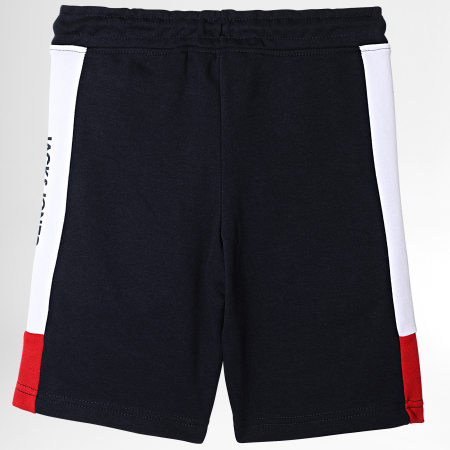 Jack And Jones - Pantaloncini da jogging per bambini con strisce e logo blu navy