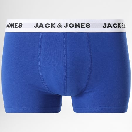 Jack And Jones - Lot De 5 Boxers White Noir Bleu Rouge