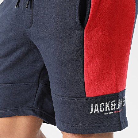 Jack And Jones - Pantaloncini da jogging Dan Blocking Stripe Blu Navy