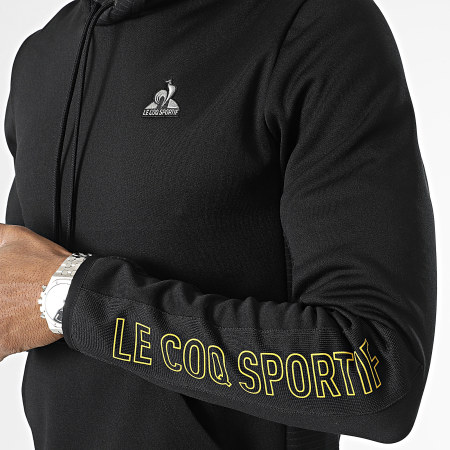 Le Coq Sportif - Sweat Capuche Tech N2 2310420 Noir Argenté