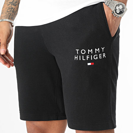 Tommy Hilfiger - Ensemble Tee Shirt Et Short Jogging 2916 2881 Blanc Noir