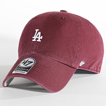 '47 Brand - Los Angeles Dodgers Gorra Clean Up Mini Logo Burdeos