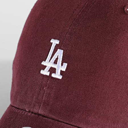 '47 Brand - Los Angeles Dodgers Gorra Clean Up Mini Logo Burdeos