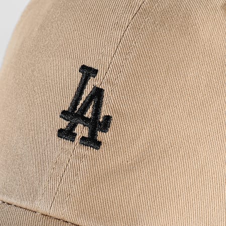 '47 Brand - Casquette Clean Up Mini Logo Los Angeles Dodgers Beige Noir
